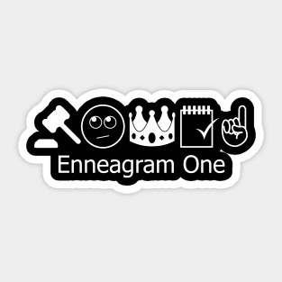 Enneagram 1 T-Shirt | Enneagram Type 1 | Perfectionist | Reformer | Enneagram Gifts | Unisex - Men & Women's Tee Sticker